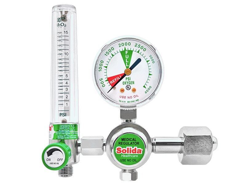 Oxygen Regulator Piston with Flowmeter