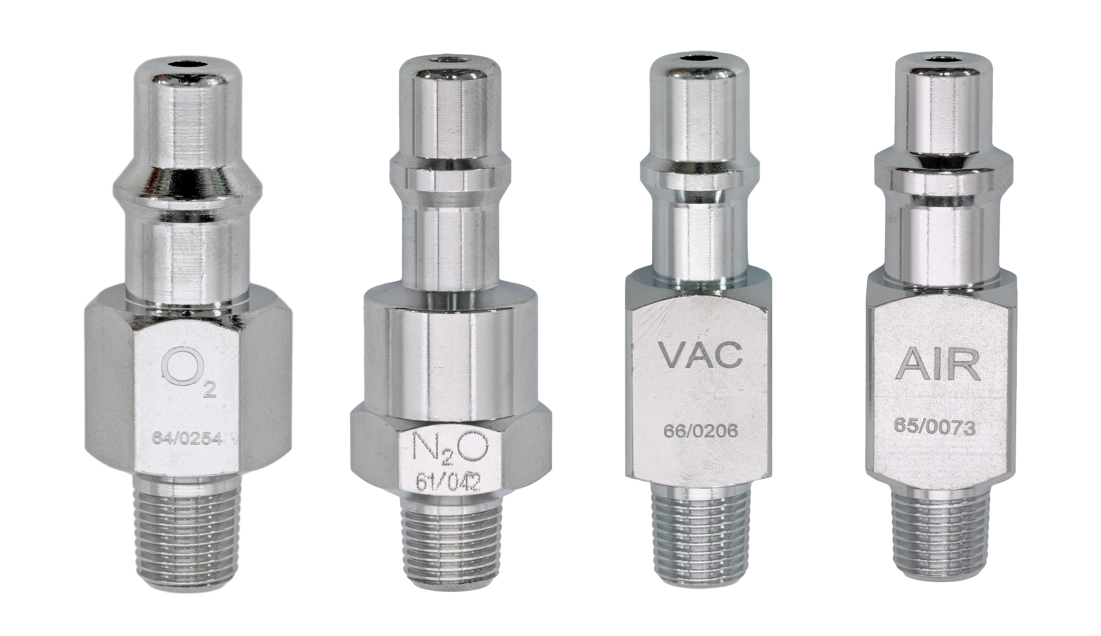 Adapter Drager Type: Oxygen, Vacuum, Air, N2O