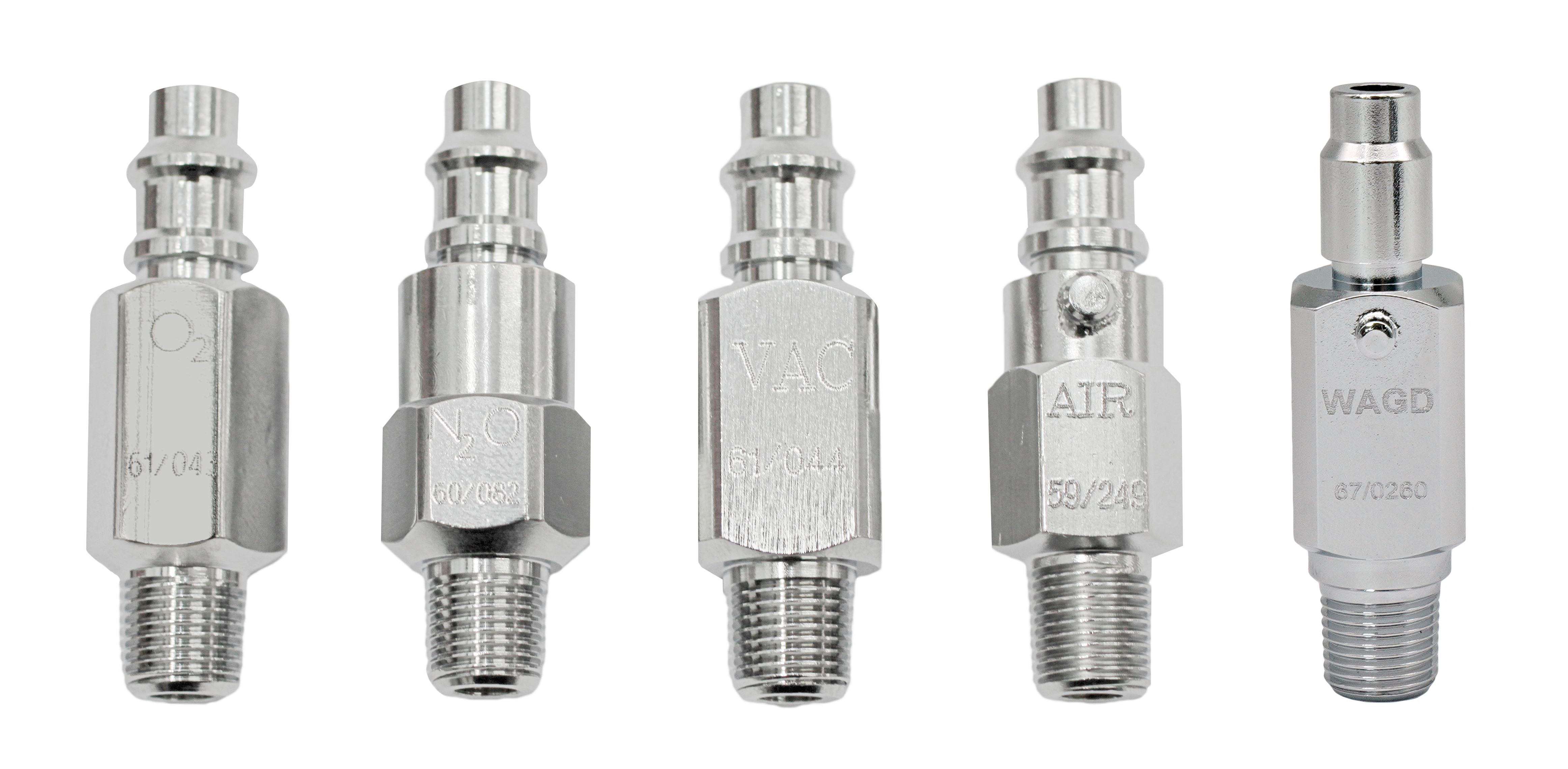Adapter Puritan Type: Oxygen, Vacuum, Air, N2O